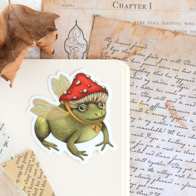 &#039;&#039;Fairy Frog&#039;&#039; XL vinyl sticker 