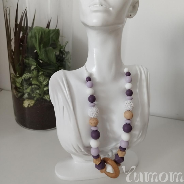 Purple - Collier d'allaitement et de portage 