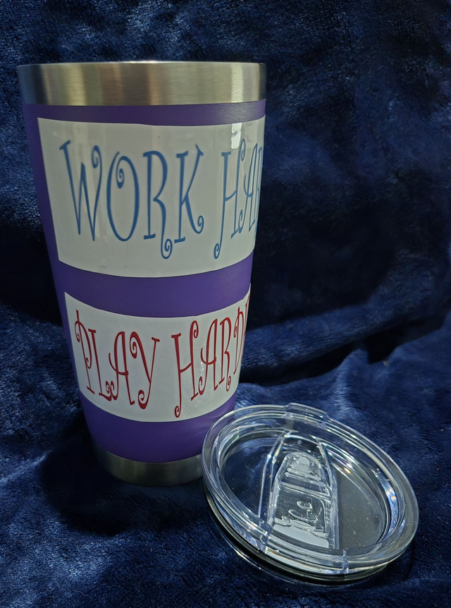 600ml Travel Coffee Cup - HTV Design