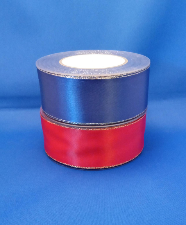 Band: Lint met gouden / zilver rand 40mm