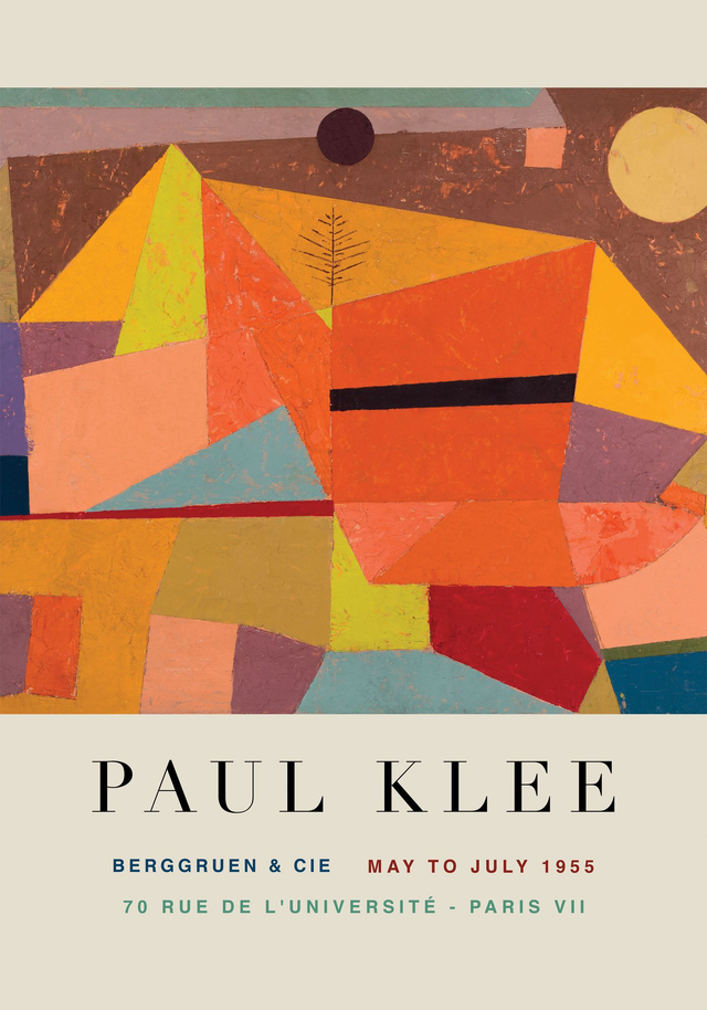 Joyful Mountain Landscape by Paul Klee