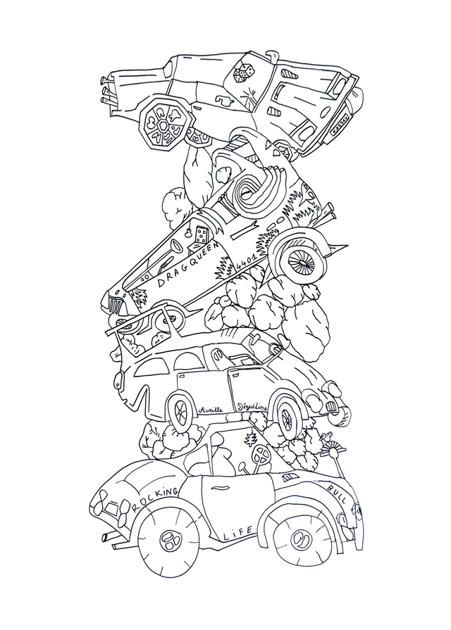 Aude Fourest et Budwarrior - Sans titre, version monochrome - F2700