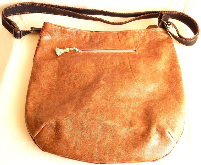 Large Brown Leather Shoulder Bag