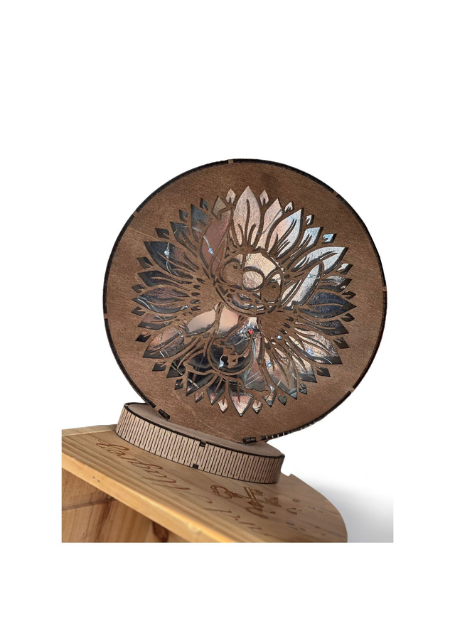 Veilleuse personnalisée personnage extraterrestre bleu