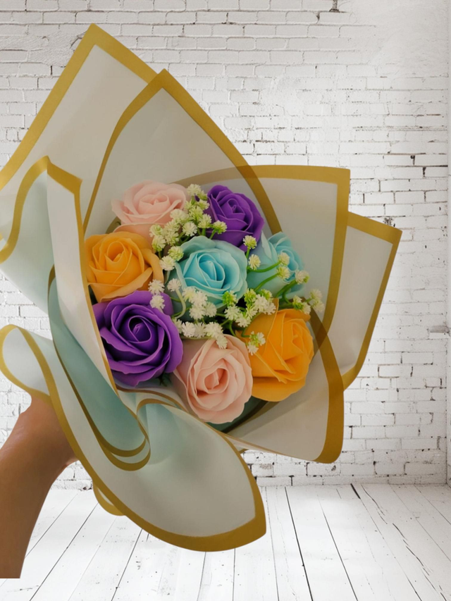 Bouquet fleurs de savon 