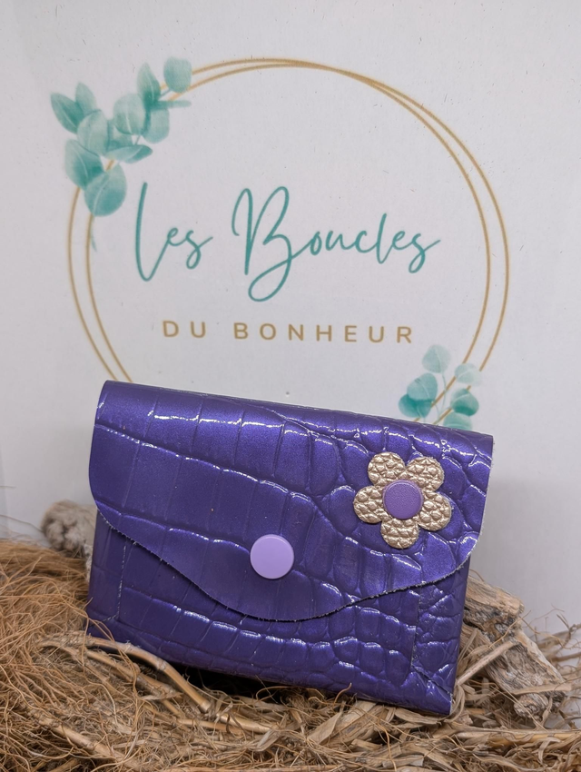 Porte monnaie violet