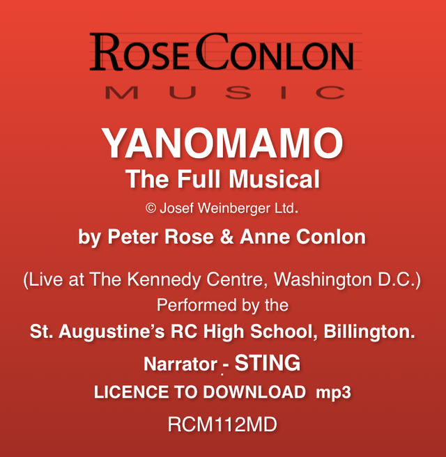 Yanomamo RCM112MD Full musical in Washington DC + STING'S narrations  (Rose/Conlon)