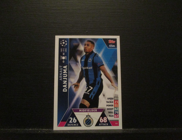 Arnaut Danjuma - UEFA Champions League Match Attax 2018/19 Original Trading Card #337