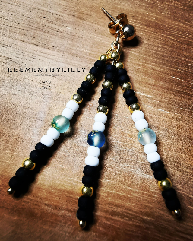 Boucles d'oreilles "Egyptian bleu"