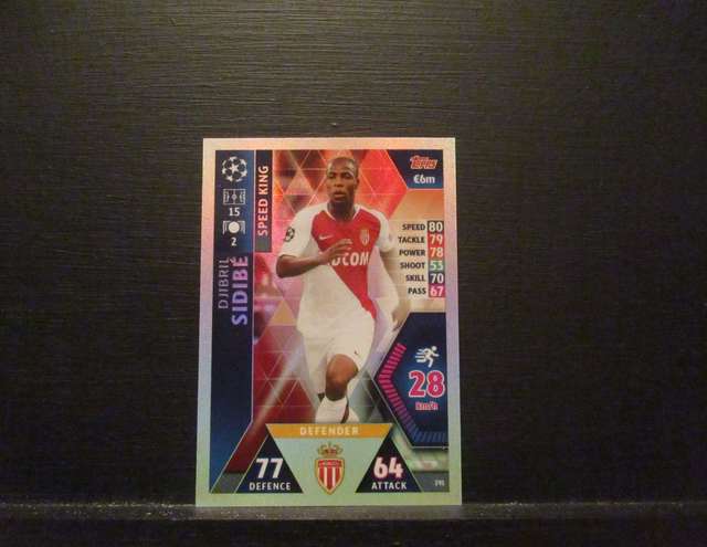 Djibril Sidibe - UEFA Champions League Match Attax 2018/19 Original Trading Card #291