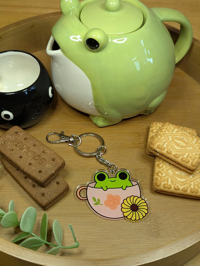 Time for Tea keyrings 