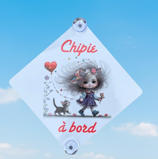 Plaque de voiture personnalisée (recto - verso)