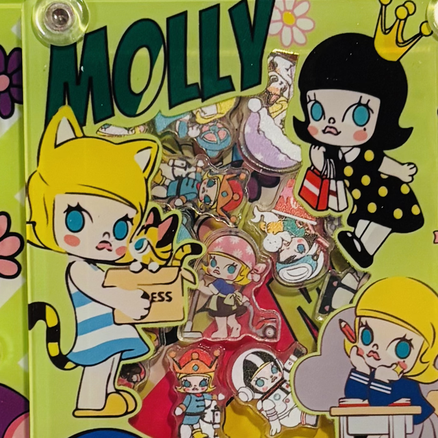 Acrylic character shaker notebook