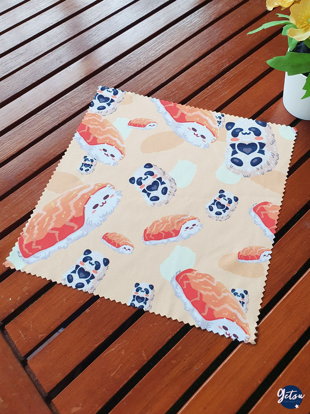 Essuie-lunettes sushi et onigiri