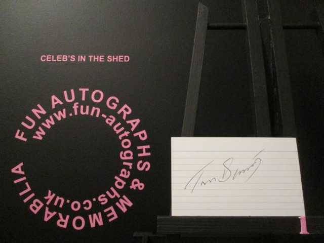 Trevor Bannister Authentic Autographed Index Card (1)