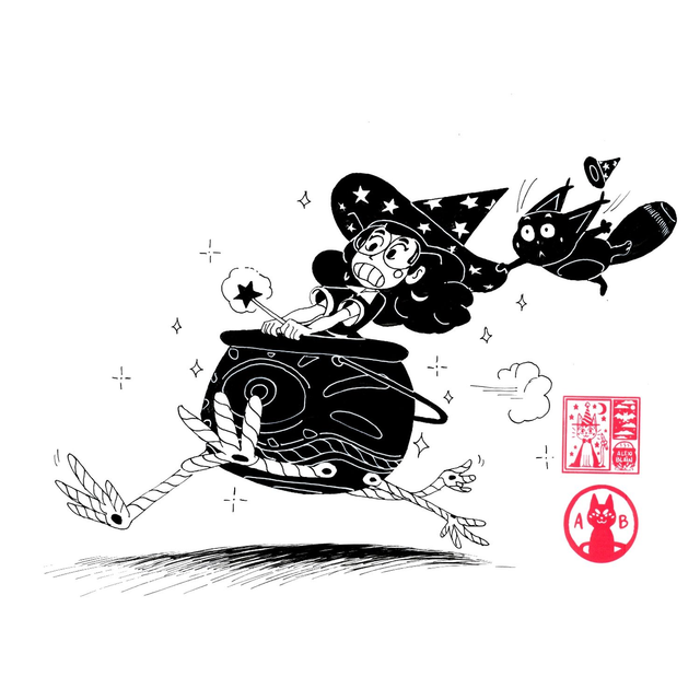 A4 Original Artwork: The Enchanted Cauldron