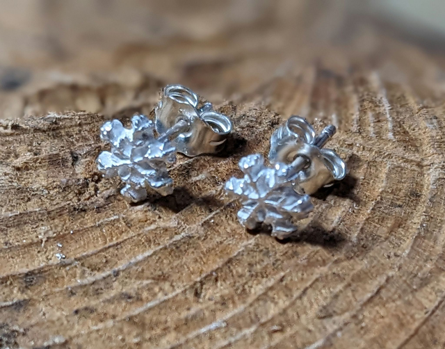 Small Snowflake Earrings