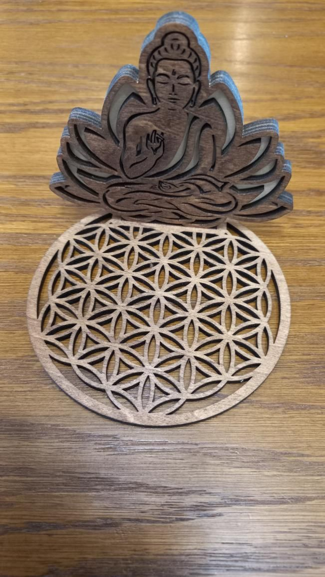 Fleur de vie bouddha 