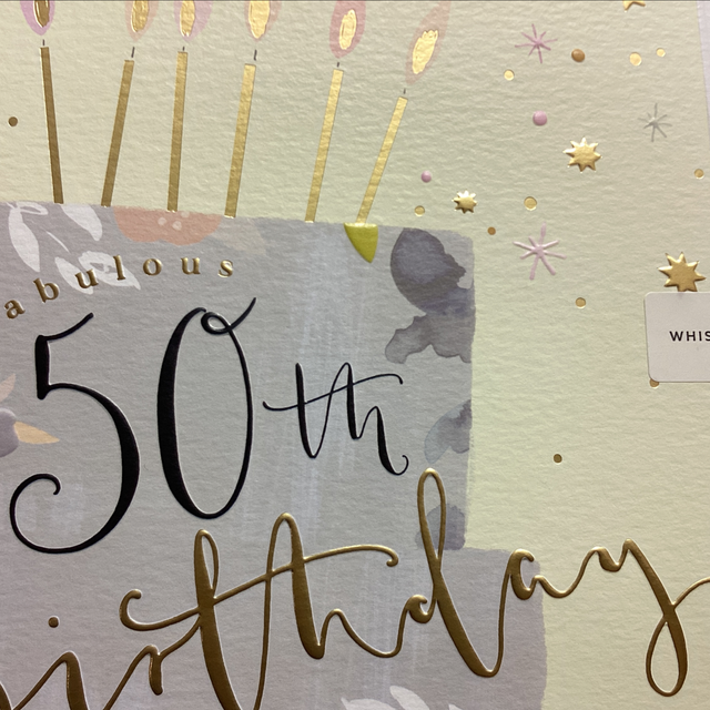 Birthday Age 50th (Large) WF 