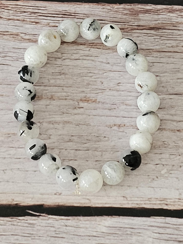 Bracelet en Quartz tourmaliné – 8 mm