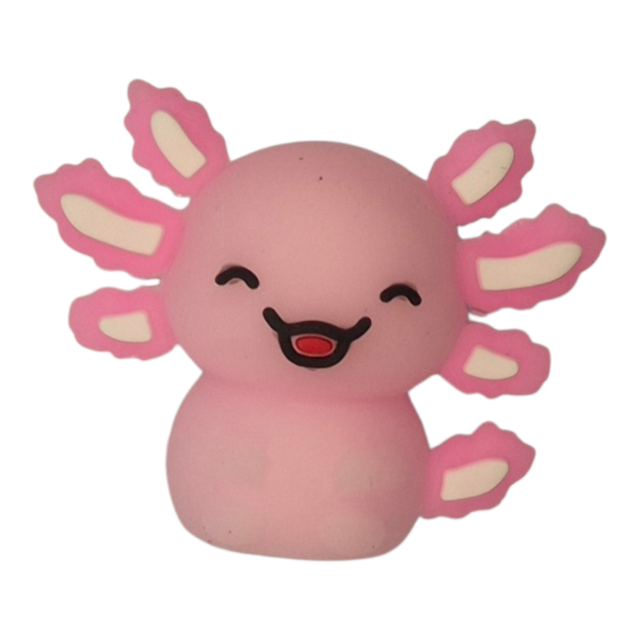 Pink Axolotl Smiling Topper