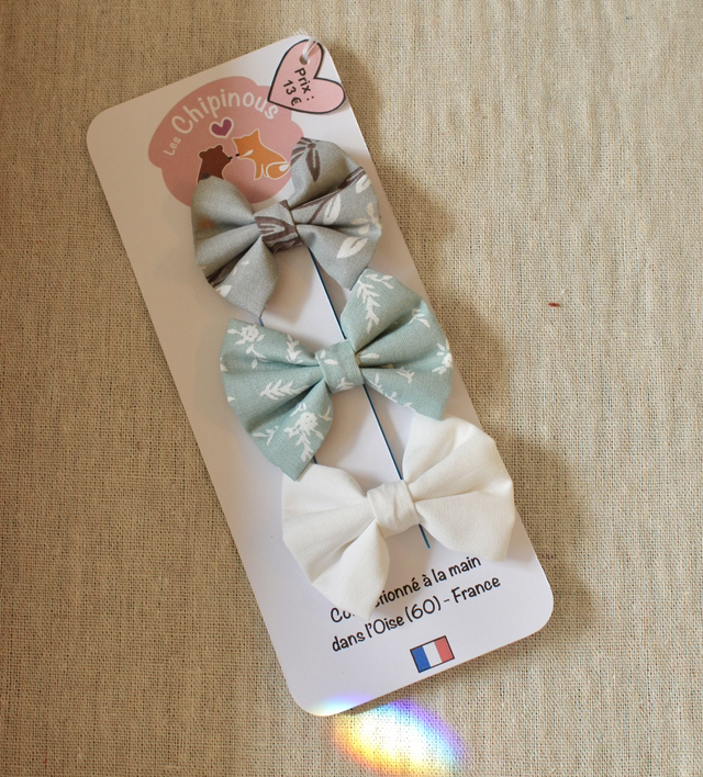 Lot de 3 barrettes / Chipinous