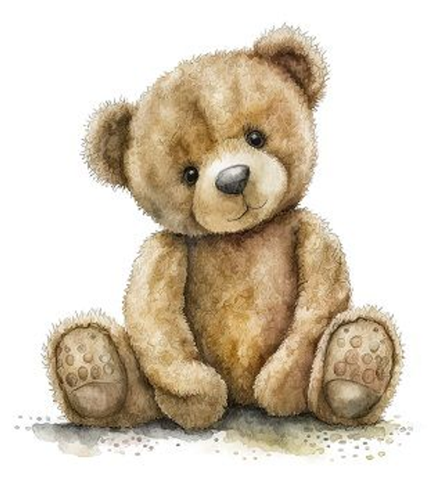 Watercolour Teddy 