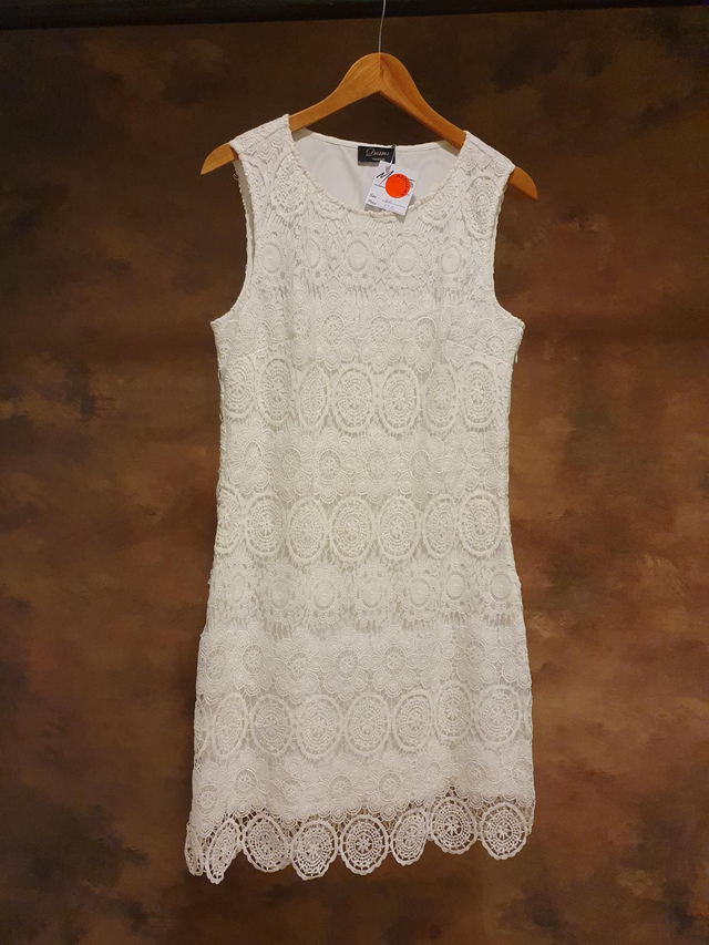 Cocktail kleid weiss 40