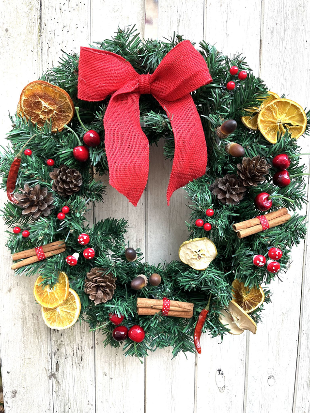 Christmas traditional wreath