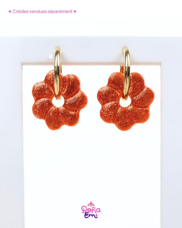Pampilles "Jenna" - Orange flamboyant