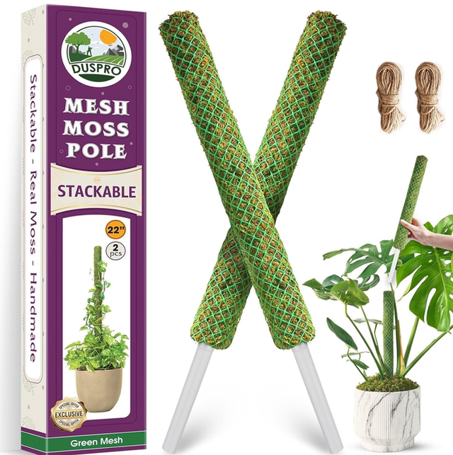 Stackable Mesh Moss Pole 2pk 96cm