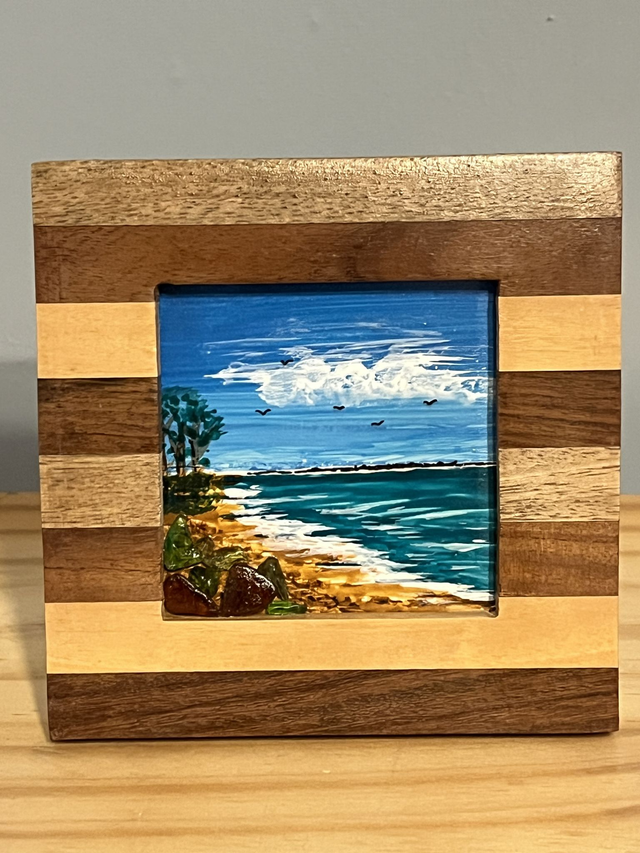 Beach View with sea-glass  - NOW SOLD