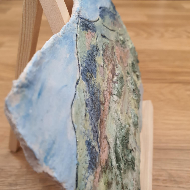 Buttermere shore ceramic wall art