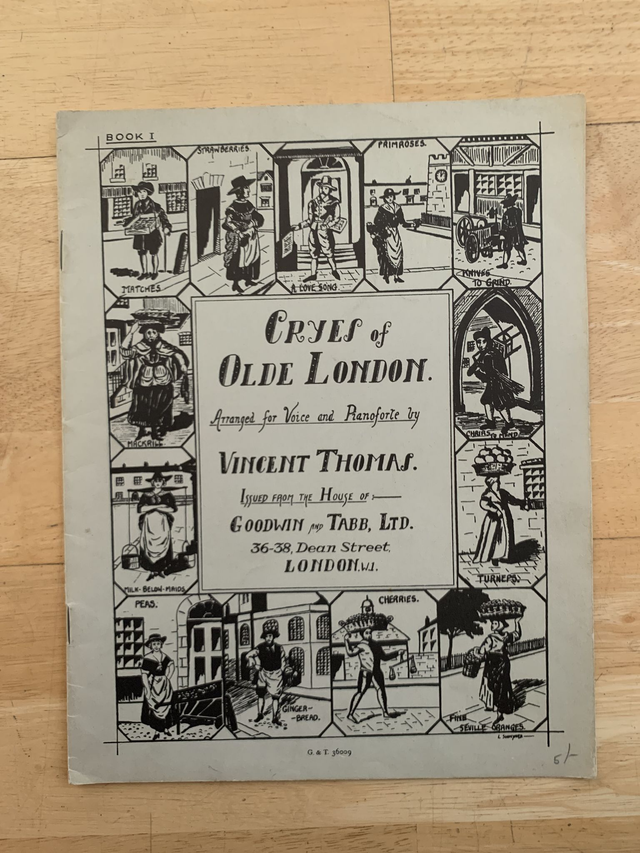 CRYES OF OLDE LONDON VOICE &amp; PIANO