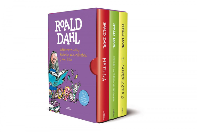 Roald Dahl: Colección de tres libros: El súper Zorro/Charlie y la fábrica de chocolate/Matilda - Roald Dahl