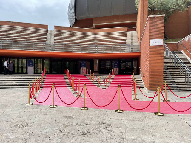 Tappeto Passatoia Red Carpet Rosso - Blu