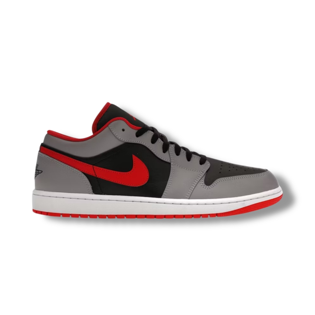Jordan 1 Low Black Light Smoke Grey Gym Red SIZE UK 11