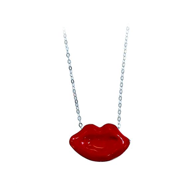 Girocollo Lolita bacio rosso