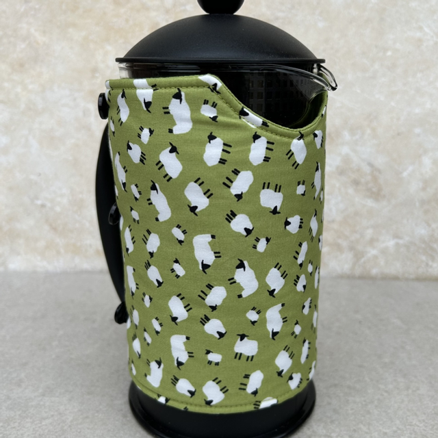 Cafeteria cozy  - sheep, green 