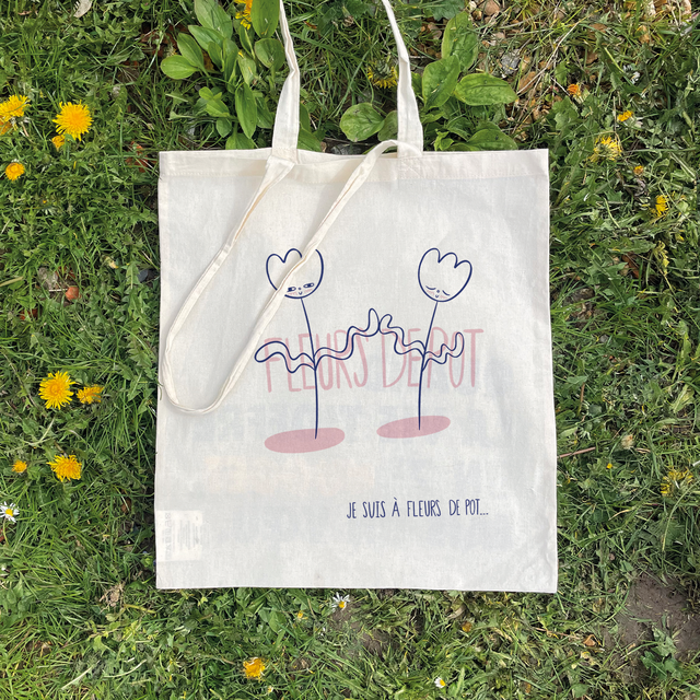 Tote Bag &quot;A fleurs de pot&quot;