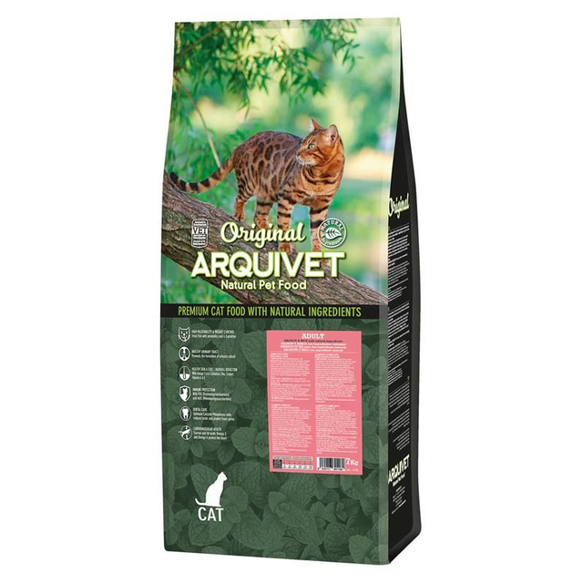 Croquettes au saumon pour chats adultes stérilisés - 7 Kg - Arquivet / ARQ1179
