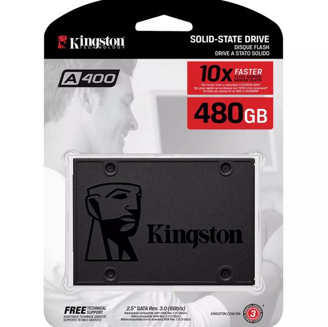 Kingston A400 SSD Sata De Estado Sólido De 2,5 Polegadas
