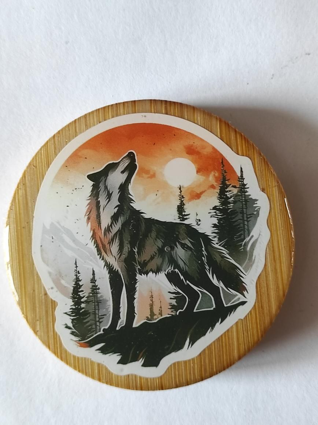 Décapsuleur Loup magnétique frigo