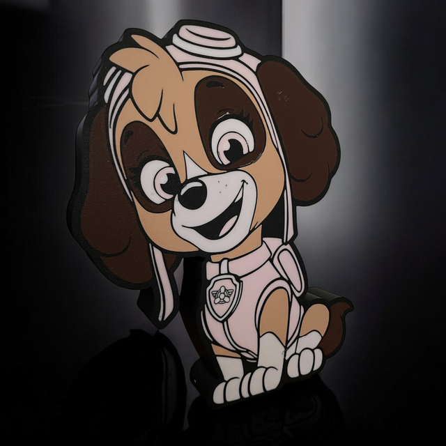 Lampe 3D Stella Pat’Patrouille LED - Pour les petits aventuriers des airs ! 