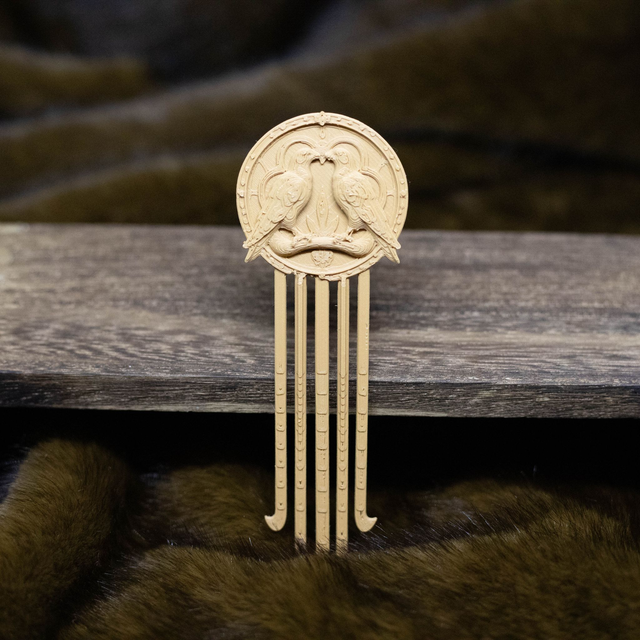 Epingle nordique aux corbeaux d’Odin