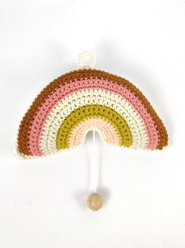 Muziekdoosje Regenboog Roze