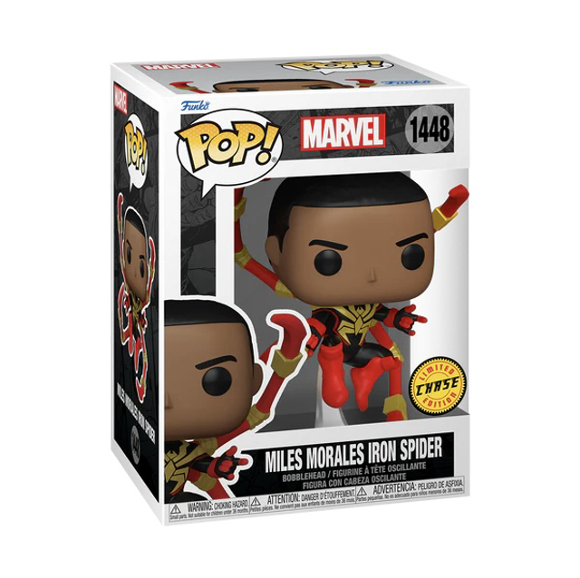 Funko POP 1448 figure Miles Morales Iron Spider Chase