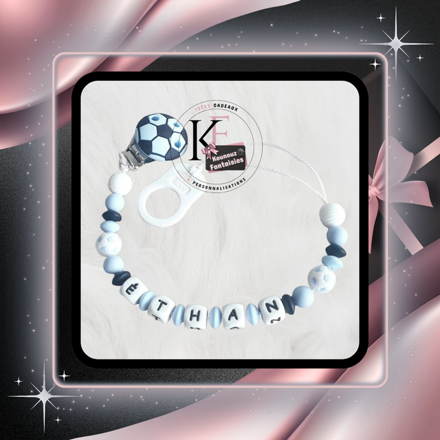 Attache-tétine Ballons de foot