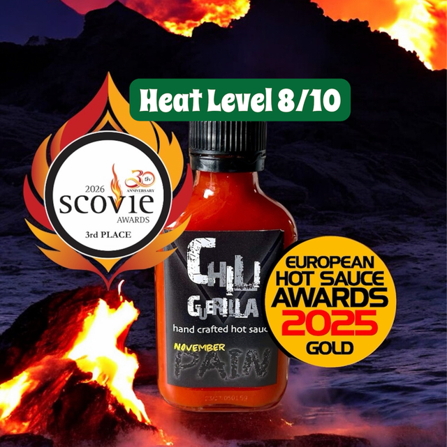 "November Pain" Chiliguerilla Hand Crafted Hot Sauce 100ml. 14.95€/100ml