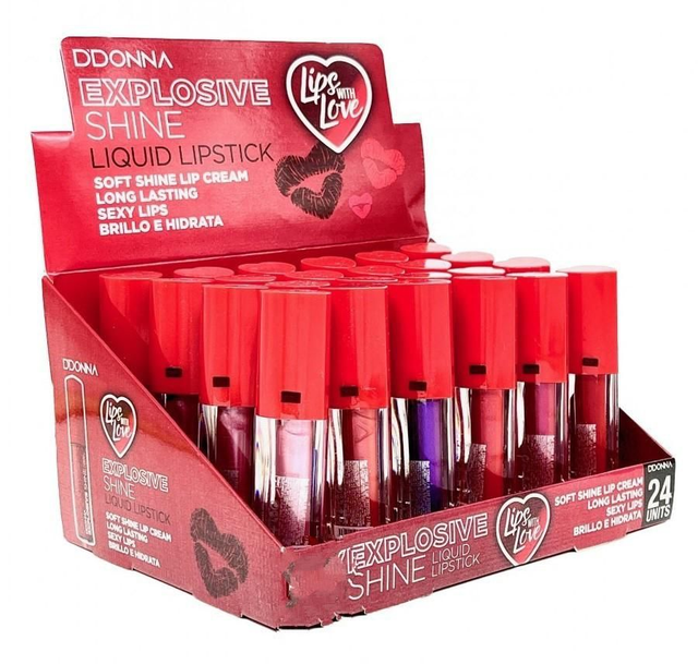 Rouge à lèvres liquide brillance explosive de D'DONNA
